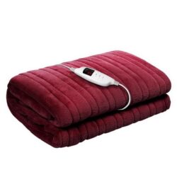 Bedding Electric Throw Blanket - Burgundy