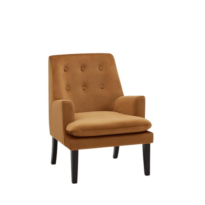 Booster Fabric Accent Lounge Relaxing Chair - Brown