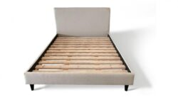 Byron custom upholstered bed with choice of standard base