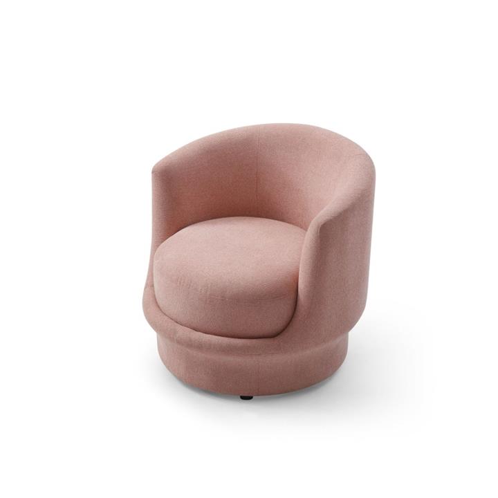 Calia Fabric Accent Lounge Relaxing Arm Chair - Pink