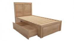 Cambridge custom kids timber storage bed frame