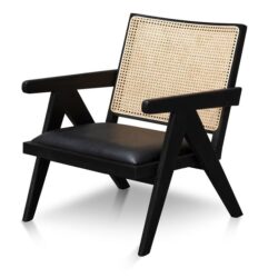 Castro Rattan Armchair - Black by Interior Secrets - AfterPay Available
