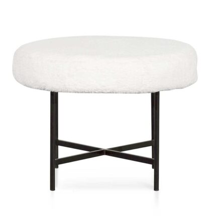 Catrin 48cm Low Stool - White by Interior Secrets - AfterPay Available