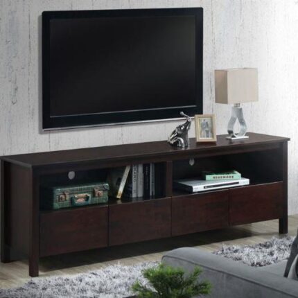 Coco Dark Hardwood TV Unit | Entertainment Unit | Modern | Shop Online or Instore | B2C Furniture