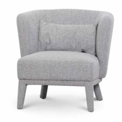 Daley Armchair - Ash Grey Boucle by Interior Secrets - AfterPay Available
