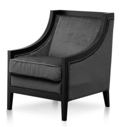 Daron Armchair - Cosmic Grey Velvet by Interior Secrets - AfterPay Available