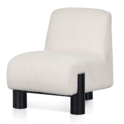 Deandre Armchair - Ivory White Boucle by Interior Secrets - AfterPay Available
