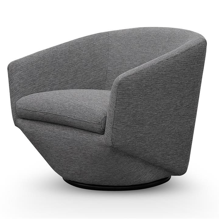 Donna Fabric Lounge Chair - Graphite Grey by Interior Secrets - AfterPay Available