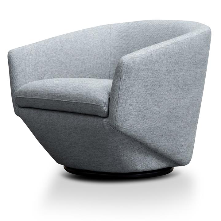 Donna Fabric Lounge Chair - Light Grey by Interior Secrets - AfterPay Available