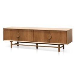 Ducan 1.8m Wooden TV Entertainment Unit - Natural by Interior Secrets - AfterPay Available