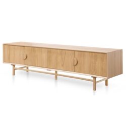 Ducan 2.1m TV Entertainment Unit - Natural Wood by Interior Secrets - AfterPay Available