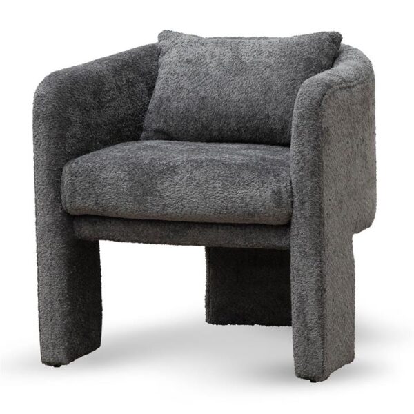 Efren Fabric Armchair - Iron Grey by Interior Secrets - AfterPay Available