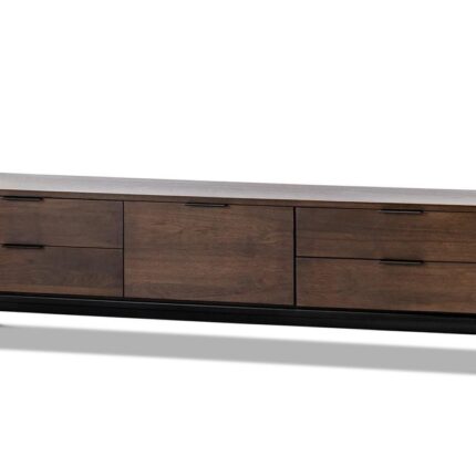 Elliot Oak Entertainment Unit - Walnut by Interior Secrets - AfterPay Available
