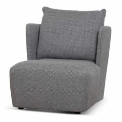Elvina Fabric Armchair - Noble Grey by Interior Secrets - AfterPay Available