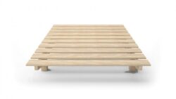 European custom floating timber bed base