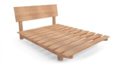 European custom timber floating bed frame