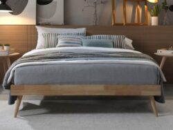 Franki Queen Hardwood Bed Base | Natural | Shop Online or Instore | B2C Furniture