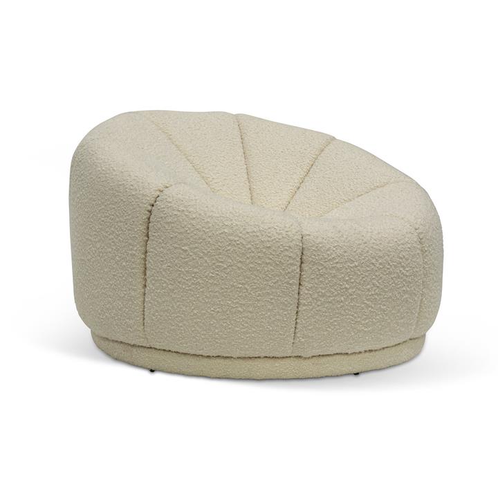 Lang Lounge Chair - Ivory White Boucle by Interior Secrets - AfterPay Available
