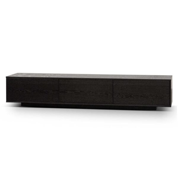 Letty 2.3m Wooden Entertainment Unit - Full Black by Interior Secrets - AfterPay Available