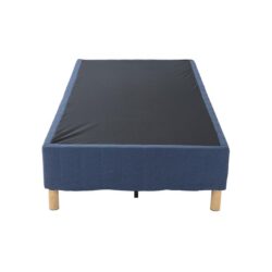 Metal Bed Frame Mattress Foundation Blue Double