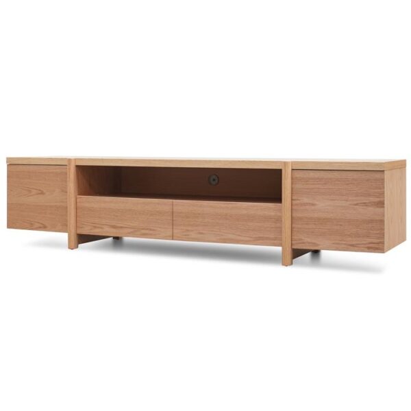 New York Lowline 2.1m Wooden TV Entertainment Unit - Full Natural by Interior Secrets - AfterPay Available