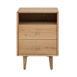 Niche Nightstand Bedside Table Wooden Storage Cabinet - Natural