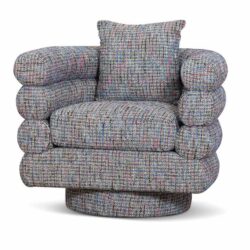 Norville Fabric Armchair - Multicolour by Interior Secrets - AfterPay Available