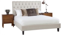Paddington custom upholstered bed with choice of standard base