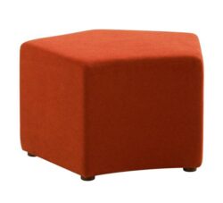 Play Fabric Ottoman - Orange by Interior Secrets - AfterPay Available