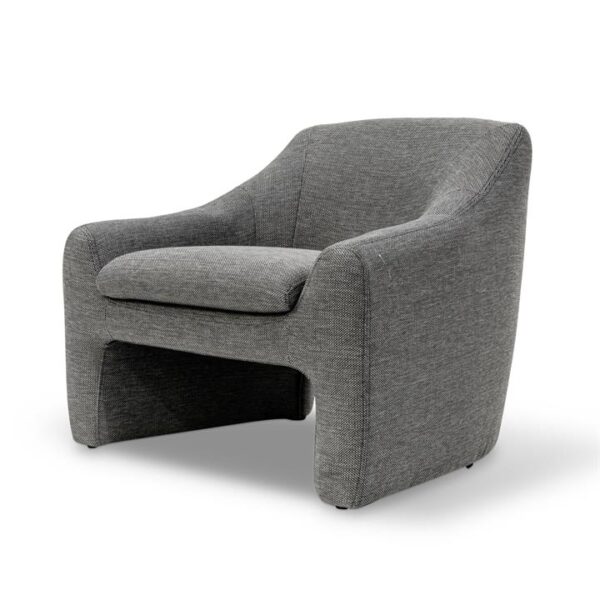 Rubin Fabric Armchair - Graphite Grey by Interior Secrets - AfterPay Available