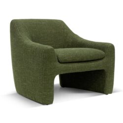 Rubin Fabric Armchair - Khaki Green by Interior Secrets - AfterPay Available
