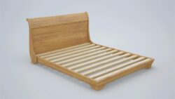 Sara sleigh custom timber bed frame