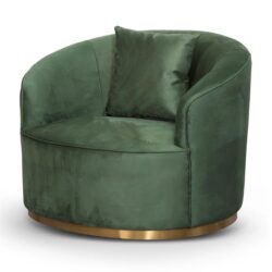 Sosa Armchair - Dark Green Velvet by Interior Secrets - AfterPay Available