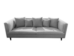 Stasia Modern Fabric 3-Seater Sofa - Grey