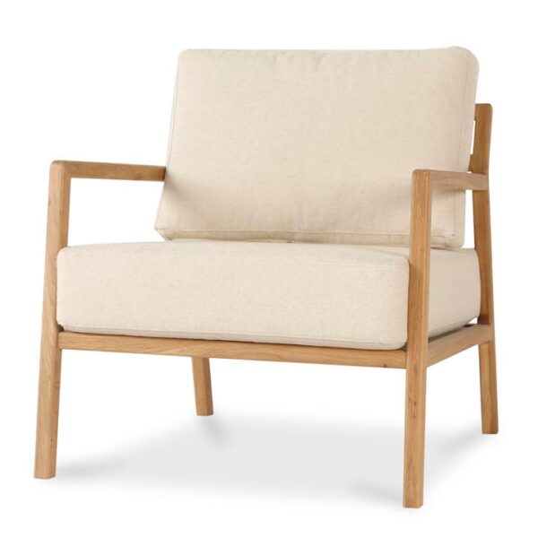 Trenton Fabric Armchair - Light Beige by Interior Secrets - AfterPay Available