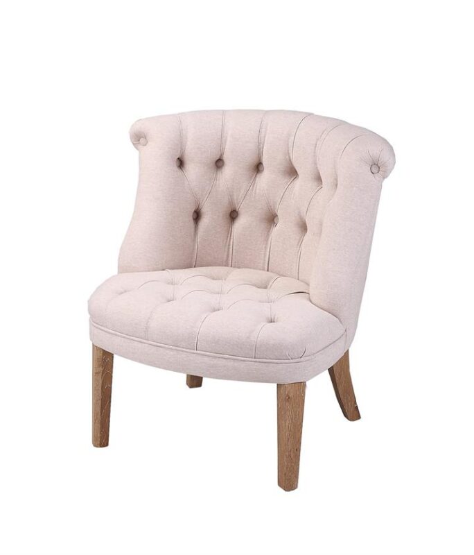 Verley French Provincial Linen Tub Lounge Chair by Interior Secrets - AfterPay Available