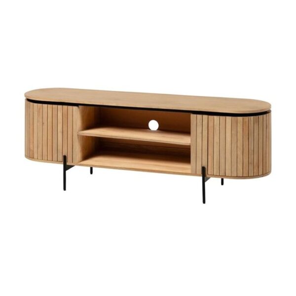 Vesna Timber Entertainment Unit - Natural by Interior Secrets - AfterPay Available