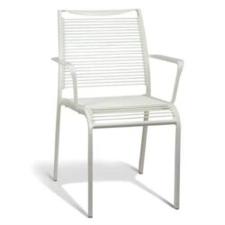 Wanika Outdoor Dining ArmChair - White Frame
