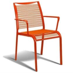 Wanika Outdoor Dining Armchair - Red Frame