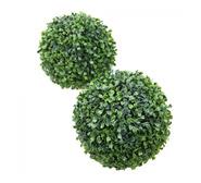 25Cm Boxwood Ball Artificial Plant Green Small