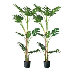 2X 175cm Green Artificial Indoor Turtle Back Tree Fake Fern Plant Decorative