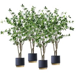 4X 120cm Green Artificial Indoor Watercress Tree Fake Plant Simulation Decorative