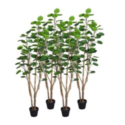 4X 150cm Green Artificial Indoor Pocket Money Tree Fake Plant Simulation Decorative