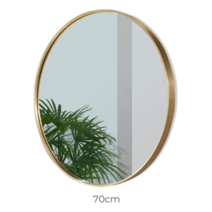 70cm Round Aluminium Wall Mirror