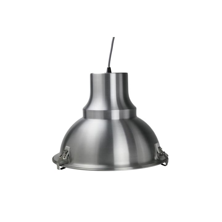 Aldous Industrial Classic Cord Drop Dome Pendant Light Lamp - Aluminium