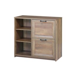 Andy Modern 2-Drawer Office Storage Filling Cabinet - Rustic Oak