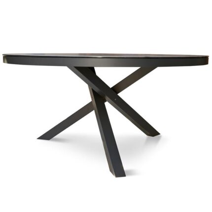 Apollo 150cm Round Ceramic Outdoor Dining Table - Charcoal by Interior Secrets - AfterPay Available