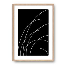 Arc Wall Art Print - Black by Interior Secrets - AfterPay Available