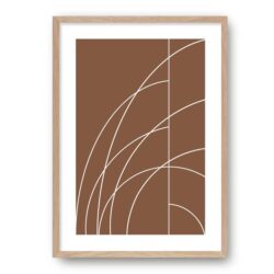 Arc Wall Art Print - Clay by Interior Secrets - AfterPay Available