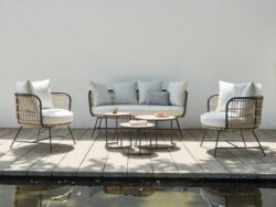 Arden 3PCE Bamboo Wicker Outdoor Lounge Set | Shop Online or Instore | B2C Furniture